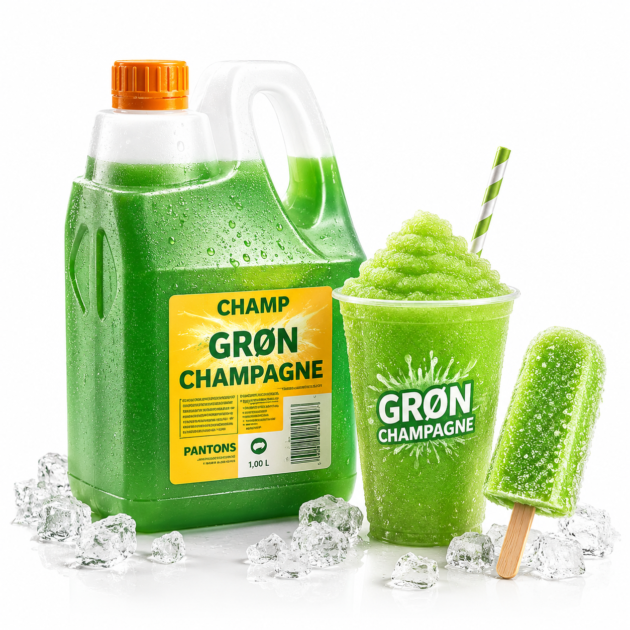 Champ Grøn Champagne Slushice 2 liter