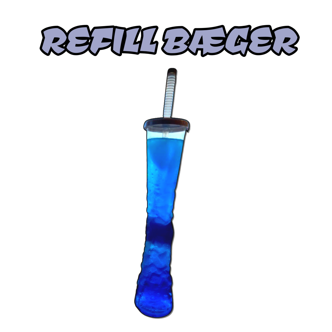 Genanvendelige 500 ml Refill-bægere fra Funfoods.dk
