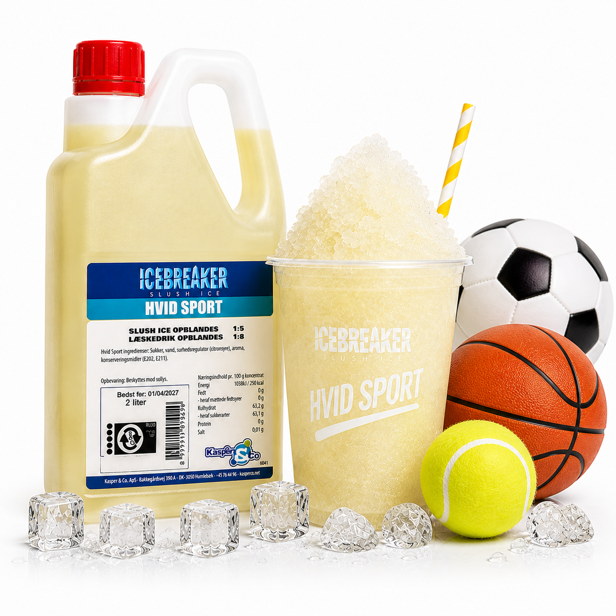 Icebreaker Hvid sport slushice 2 liter