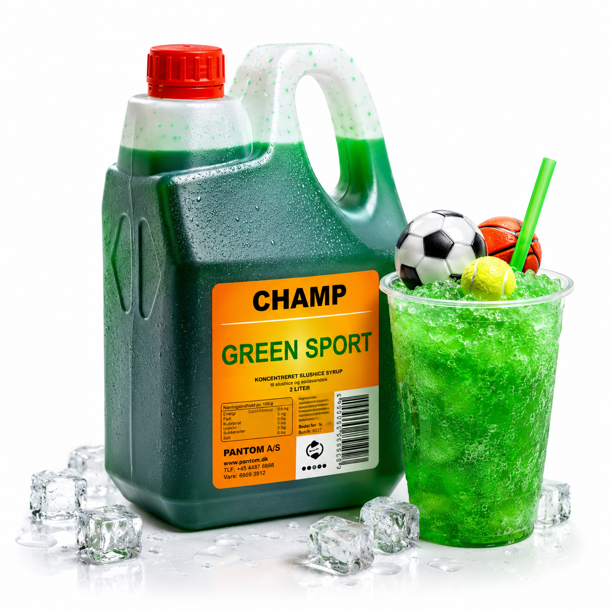 Champ Grøn sport slushice 2 liter